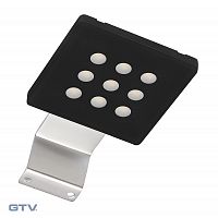 Точечный навесной светодиодный светильник Evita 2,2W, 12V, черный, теплый свет — купить оптом и в розницу в интернет магазине GTV-Meridian.