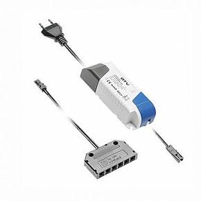 Блок питания для светодиодов 220/12V 16W, IP20, 6хMINI АМР, с проводами и дистрибьютором — купить оптом и в розницу в интернет магазине GTV-Meridian.